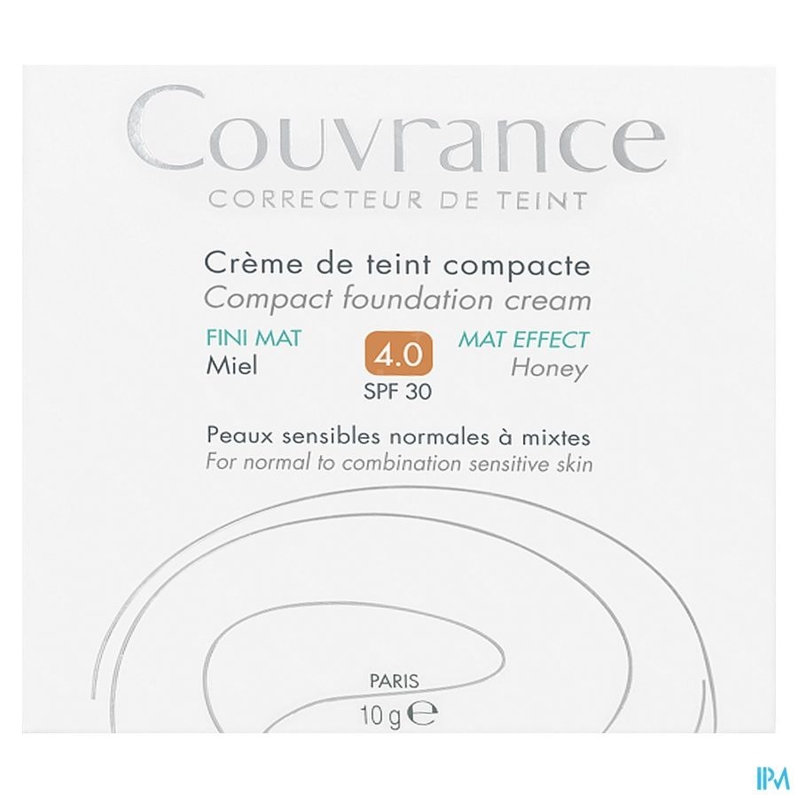 Avène Couvrance Getinte Compacte Crème Olievrij 04 Miel 10g