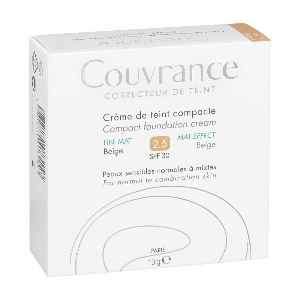 Avène Couvrance Getinte Compacte Crème Olievrij 025 Beige 10g
