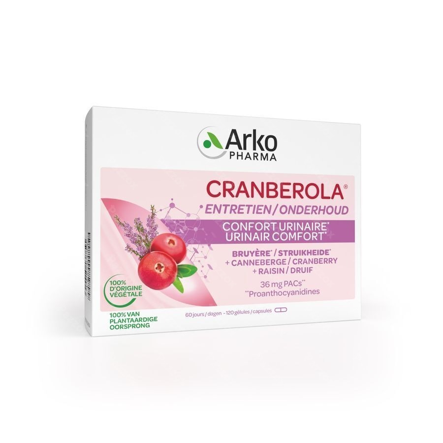 Arkopharma Cranberola Uriniar Comfort 120 Capsules