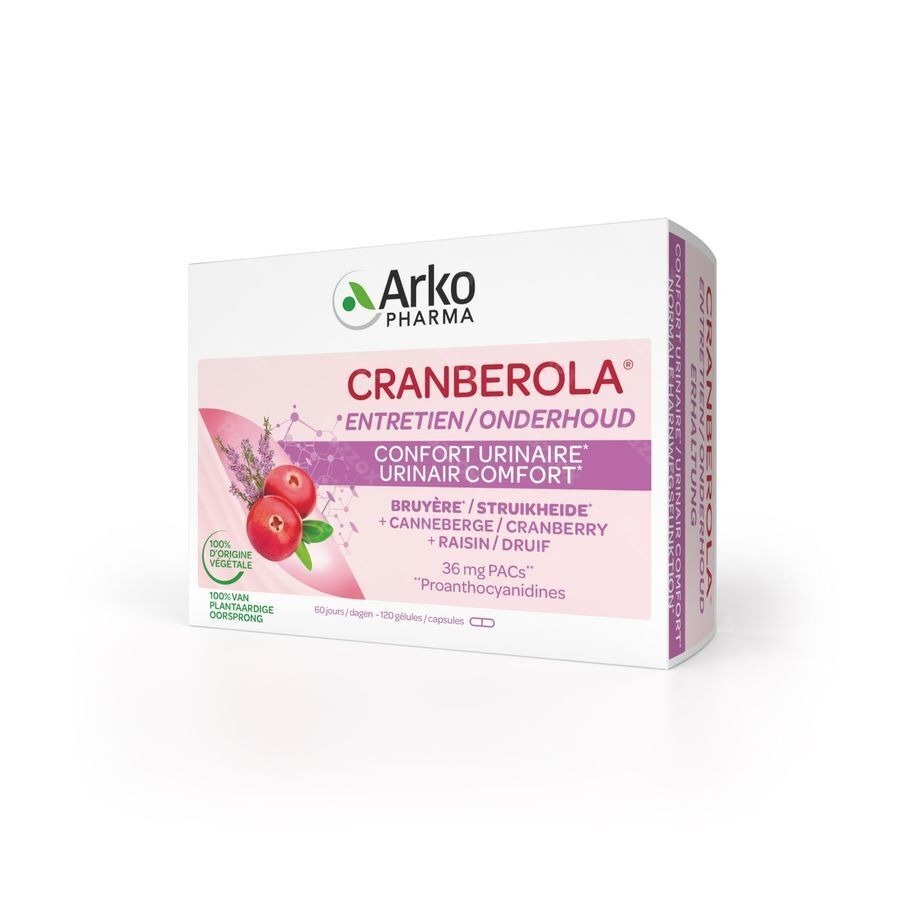 Arkopharma Cranberola Uriniar Comfort 120 Capsules