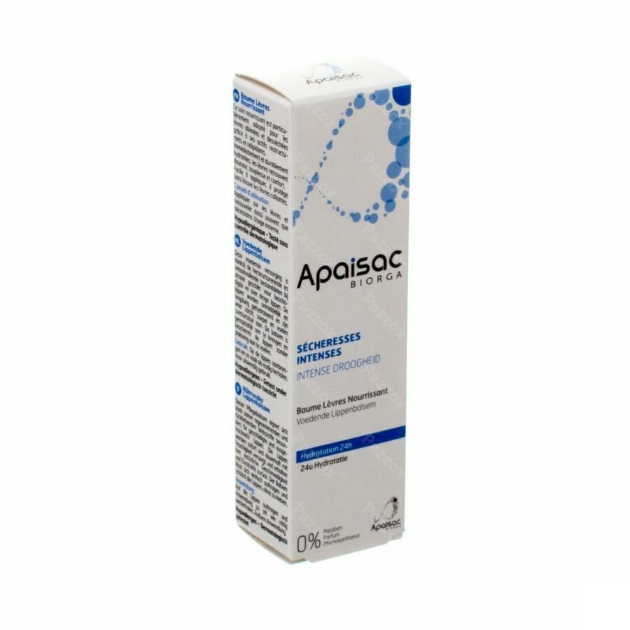 Apaisac Biorga Lipbalsem Voedend Tube 15ml