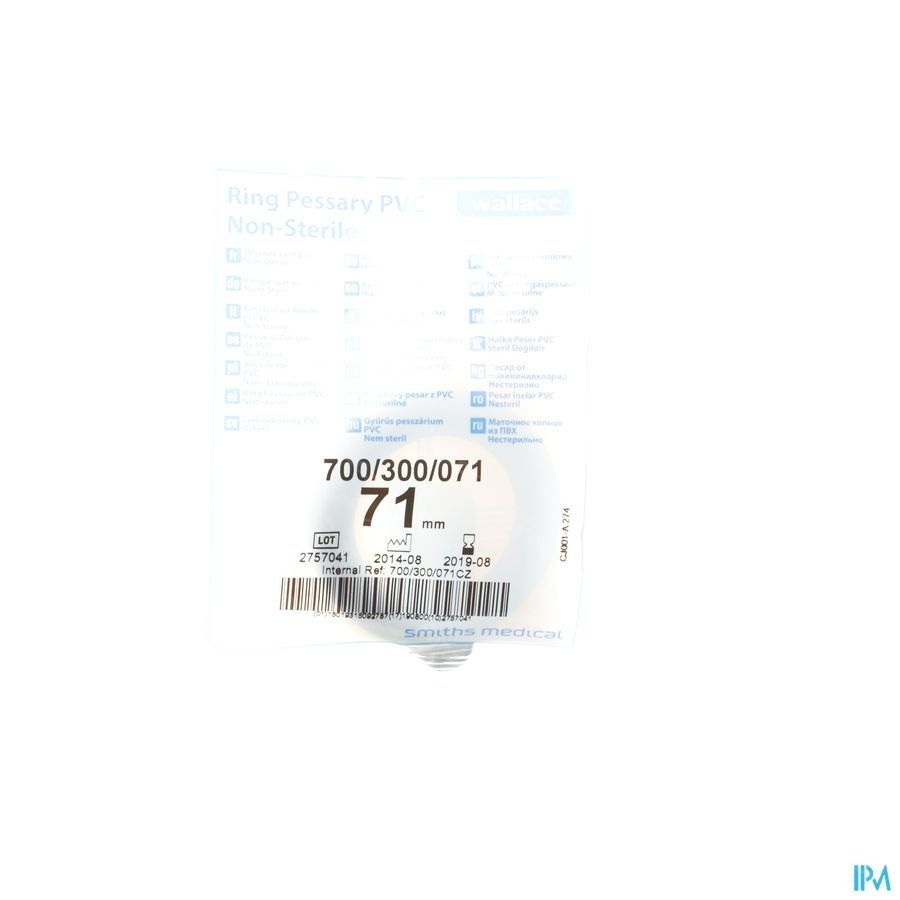 Portex Pessarium Vinyl 71mm 1