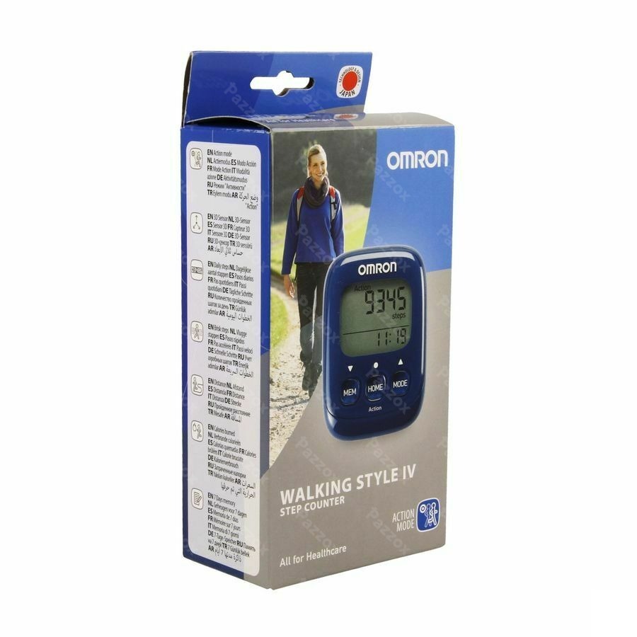 Omron Walking Style Iv Stappenteller Blauw