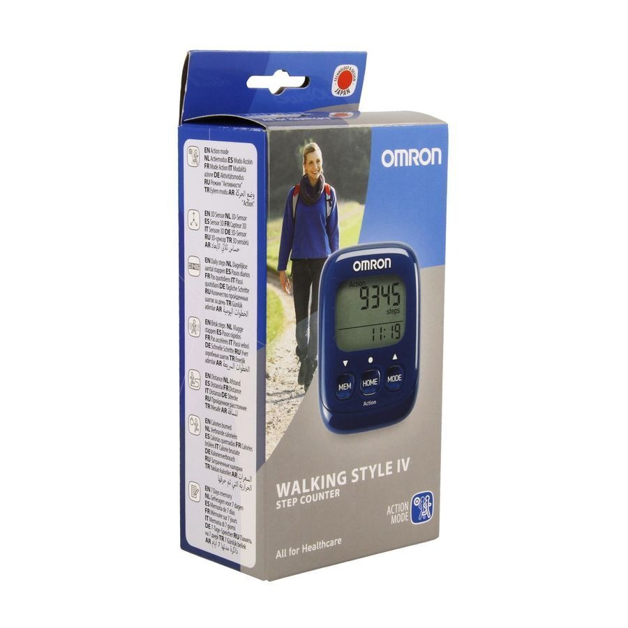 Omron Walking Style Iv Stappenteller Blauw