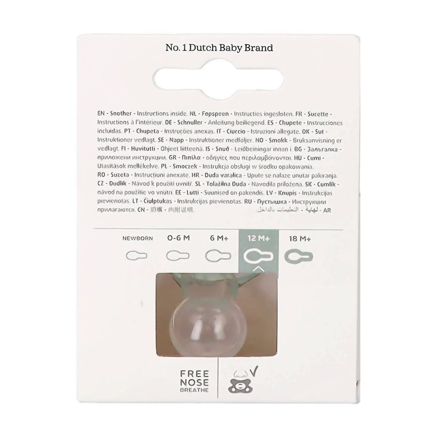 Difrax Fopspeen Natural 0-6 Maanden Pure Ice