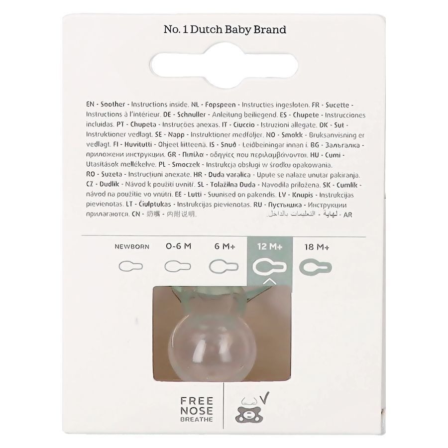 Difrax Fopspeen Natural 0-6 Maanden Pure Ice