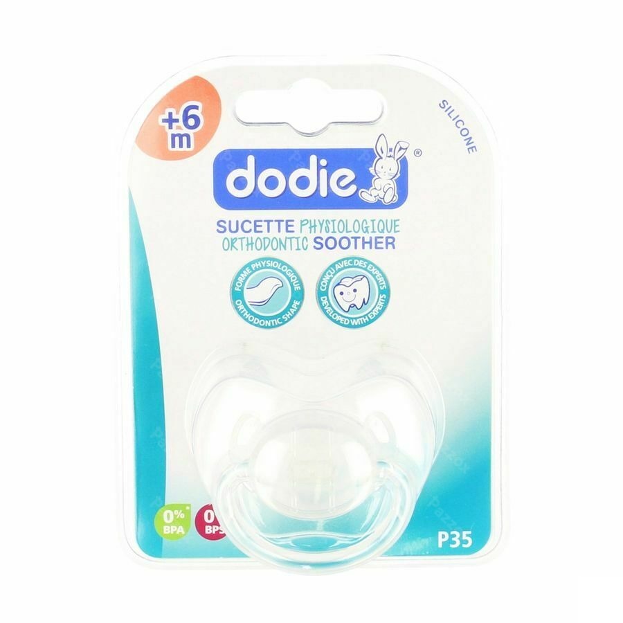Dodie Fopspeen Fysio Silic. 1 +6m Super Baby