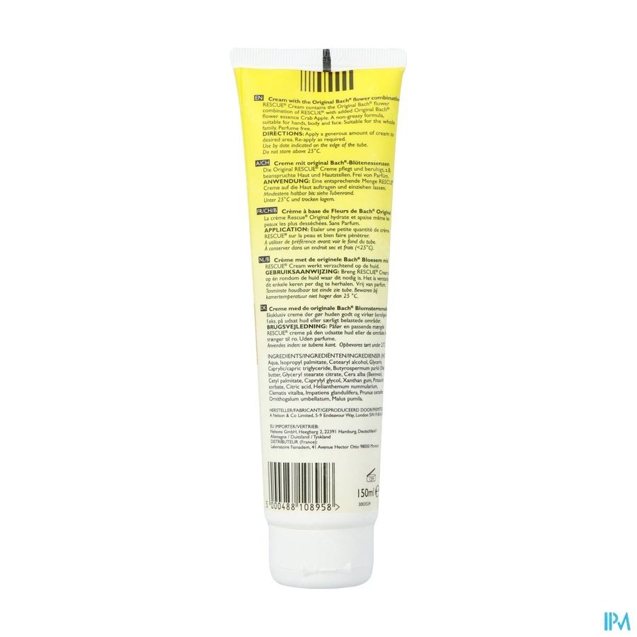 Bach Rescue Cream 150ml Verv.2199-933