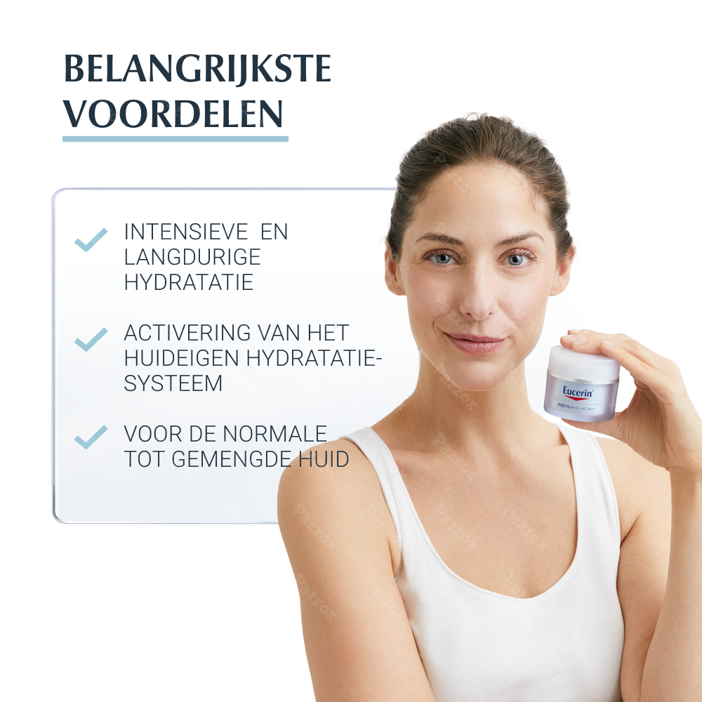 Eucerin Aquaporin Active Crème Intensieve Hydratie Normale tot Gemengde Huid 50ml