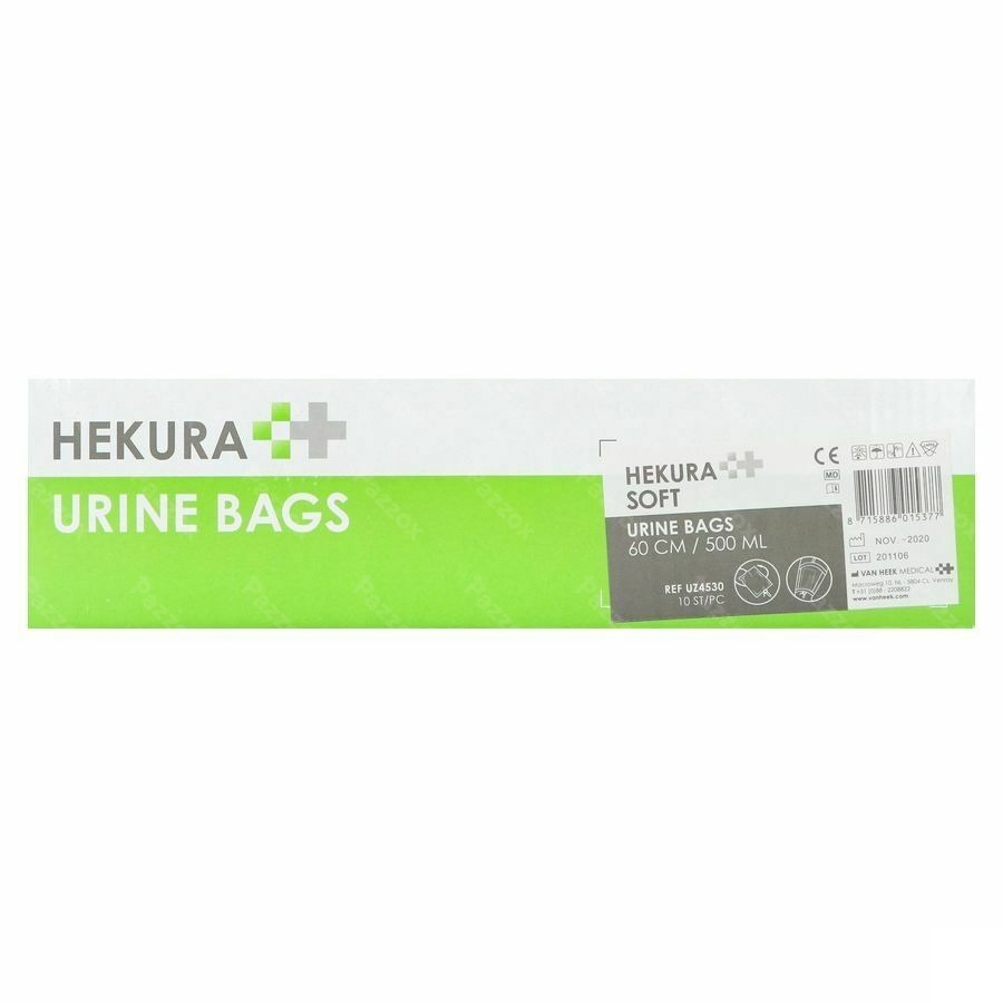 Hekura Soft Urinezak 500ml 60cm + Kraan 10 Uz4530
