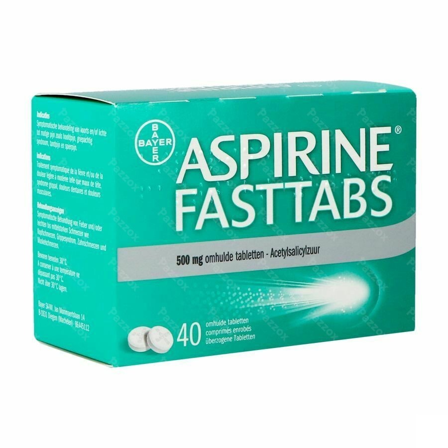 Aspirine Fasttabs 500mg 40 Tabletten