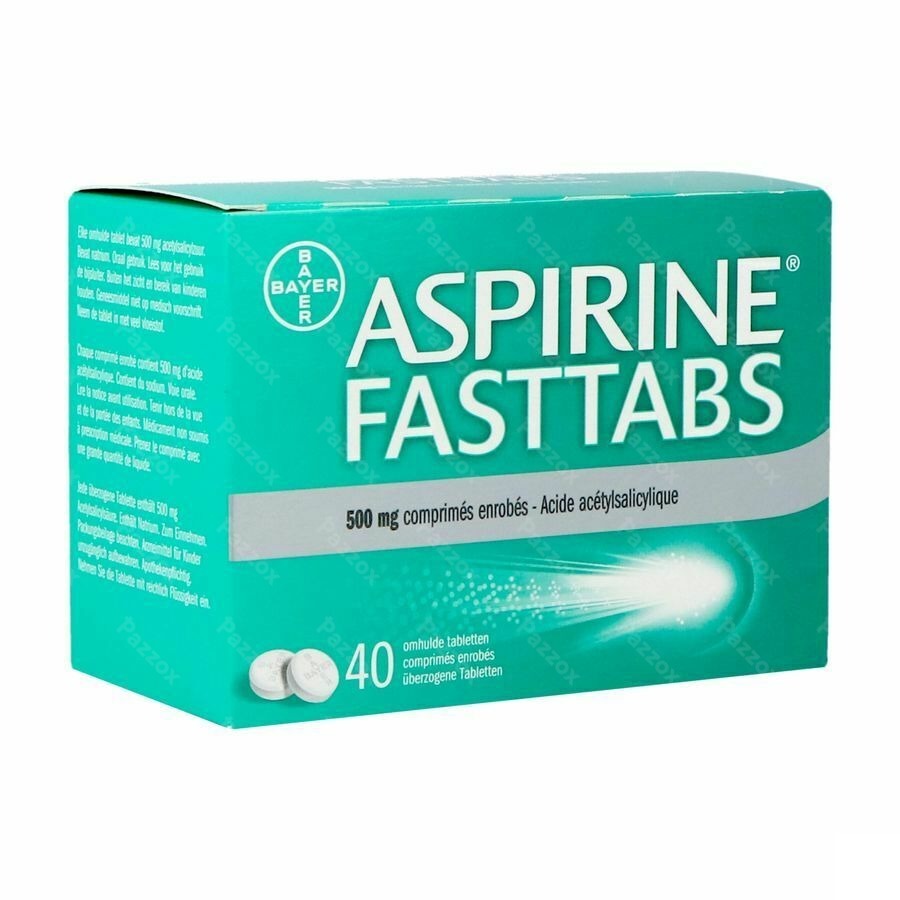 Aspirine Fasttabs 500mg 40 Tabletten