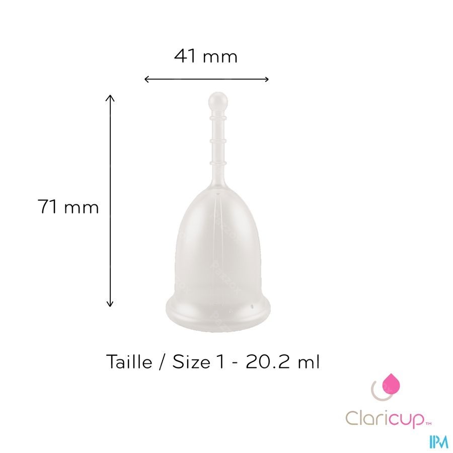 Claricup Menstruatiecup Maat 1
