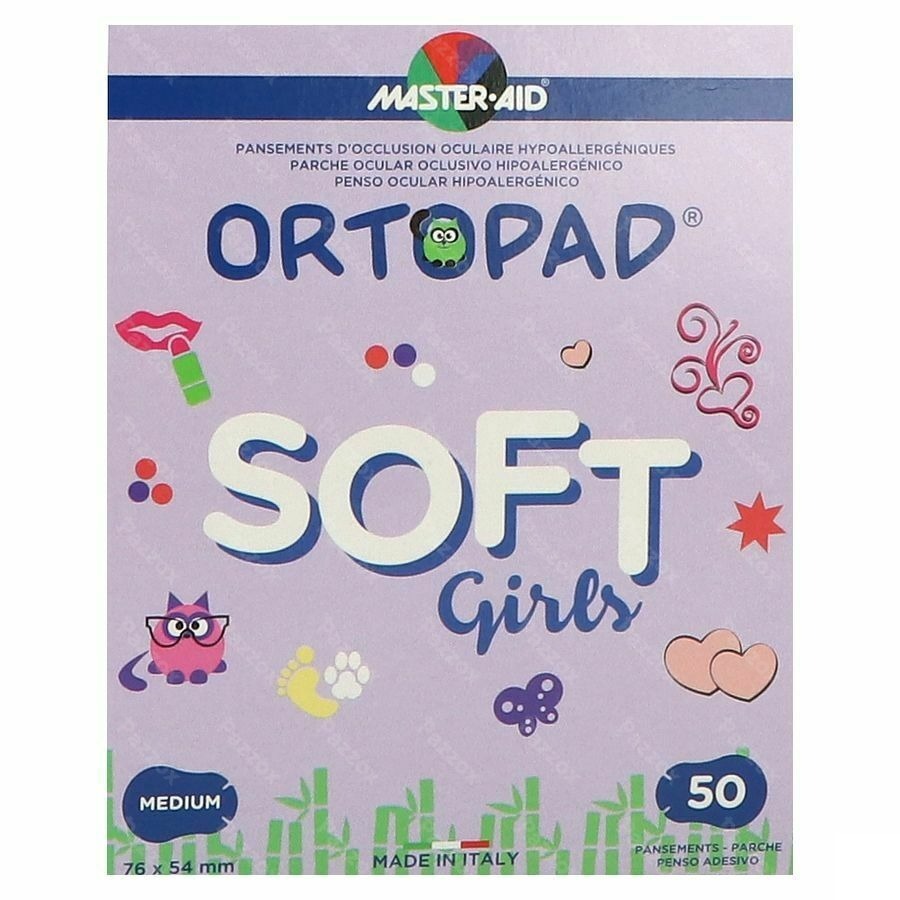 Ortopad Soft Girls Medium 76x54mm 50 72232