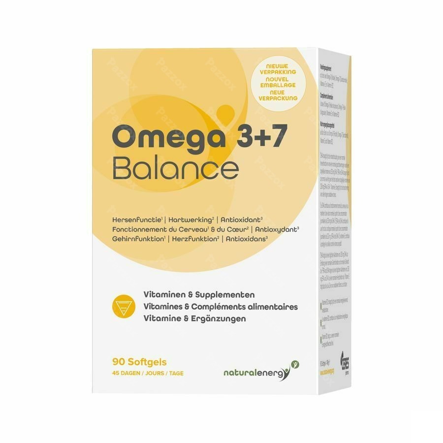 Natural Energy Omega 3+7 Balance 90 Capsules
