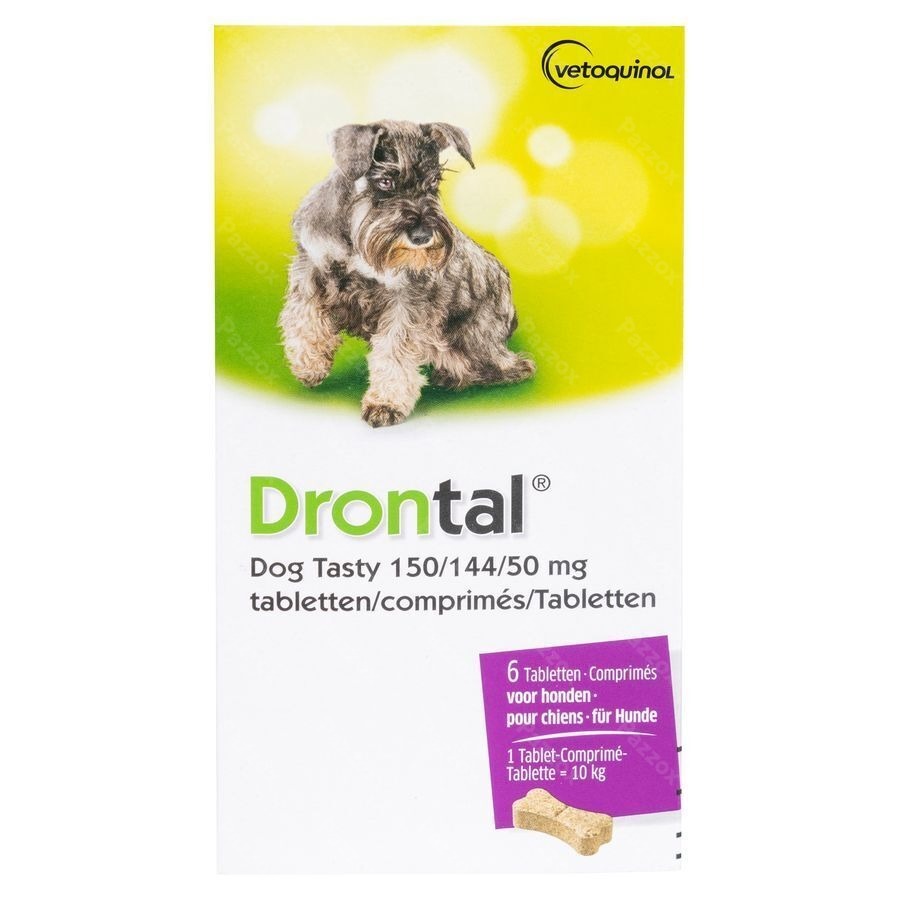 Drontal Tasty Bone 150/144/5mg 10kg Dog Comp 6