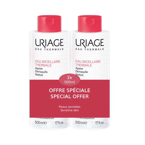 Uriage Micellair Water Gevoelige Huid Promo 2x500ml