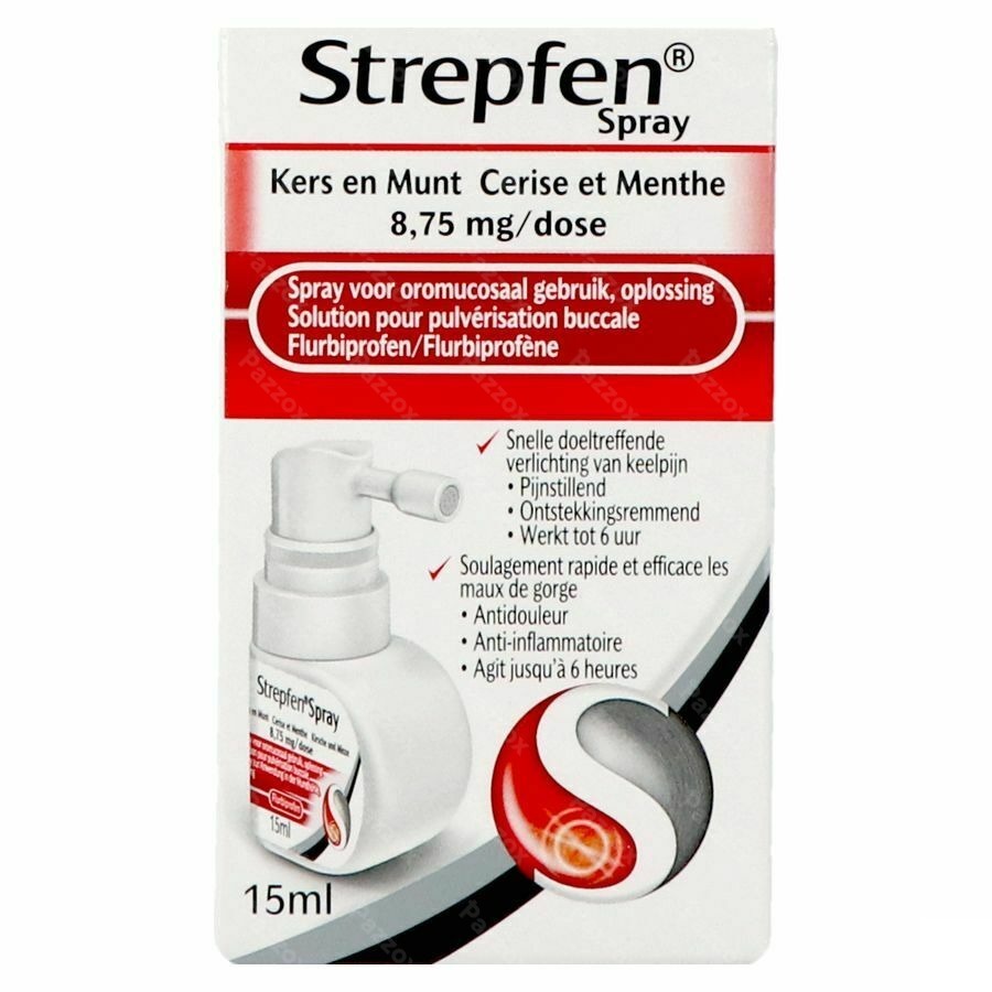 Strepfen 8,75mg Spray Oromucosaal Opl 15ml