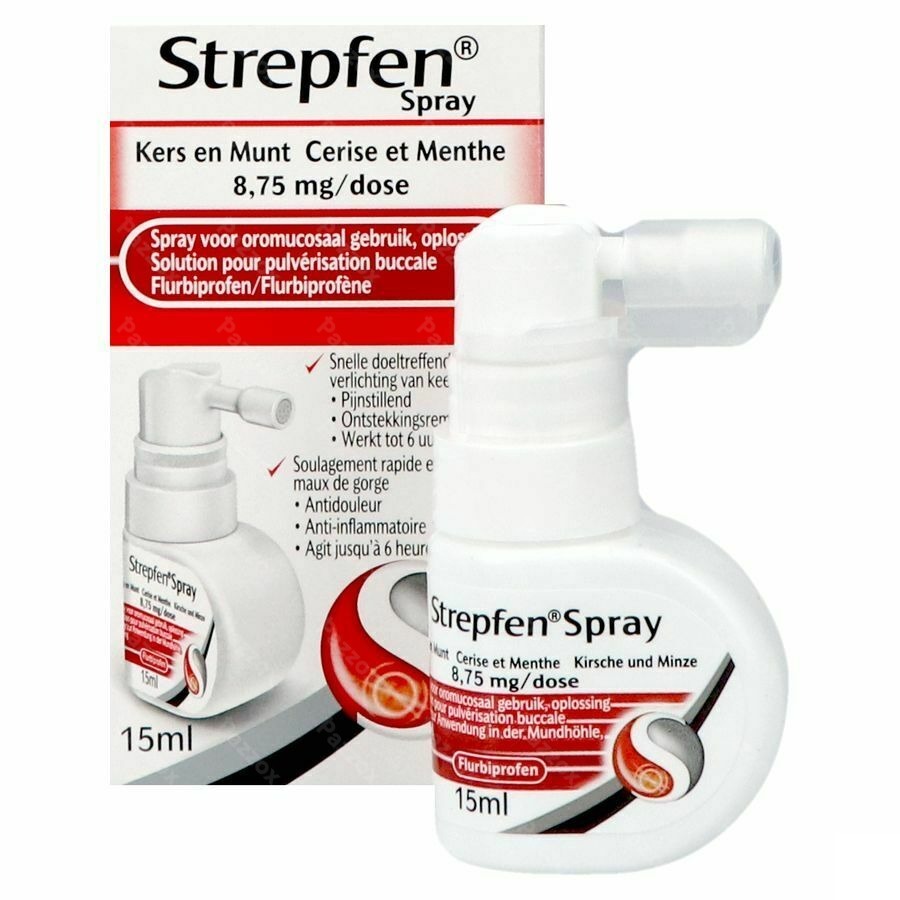 Strepfen 8,75mg Spray Oromucosaal Opl 15ml