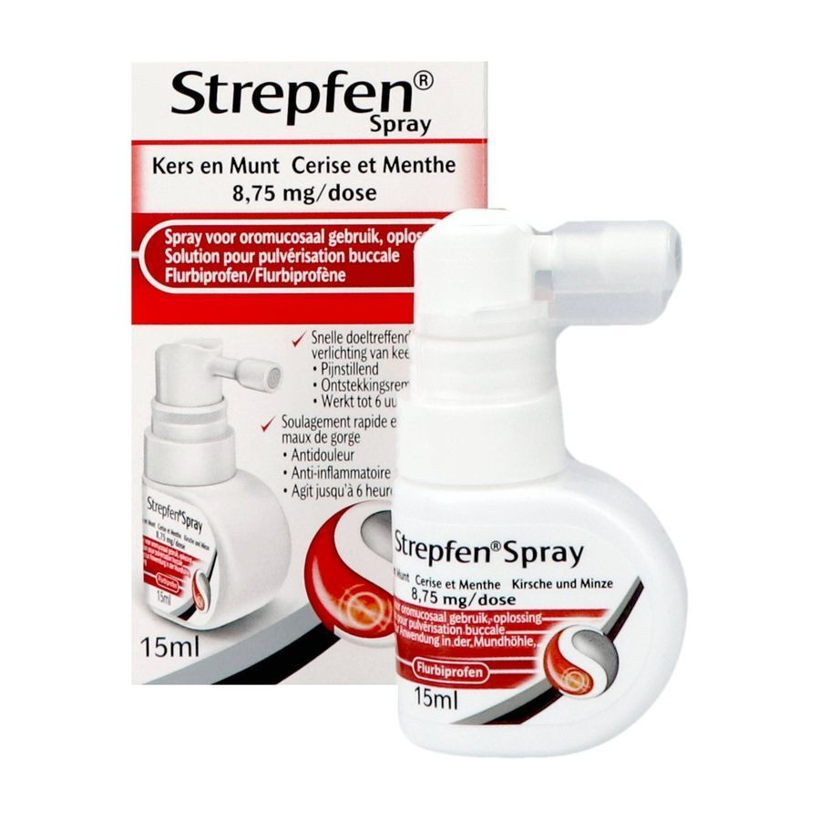Strepfen 8,75mg Spray Oromucosaal Opl 15ml