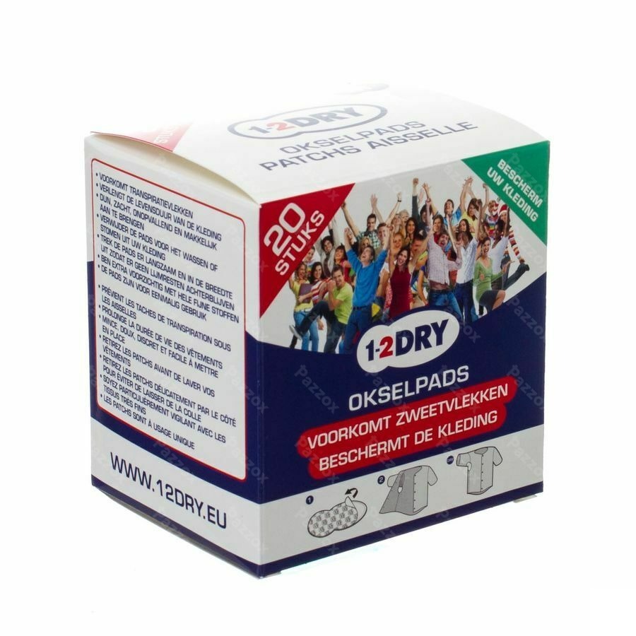 1-2dry Okselpads Medium 20