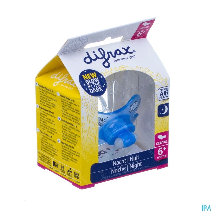 Difrax Fopspeen Dental +6m Nacht
