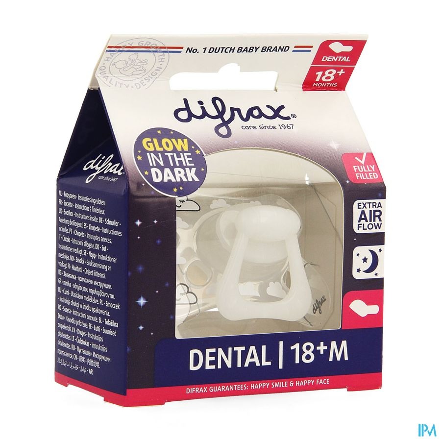 Difrax Fopspeen Dental +18m Nacht