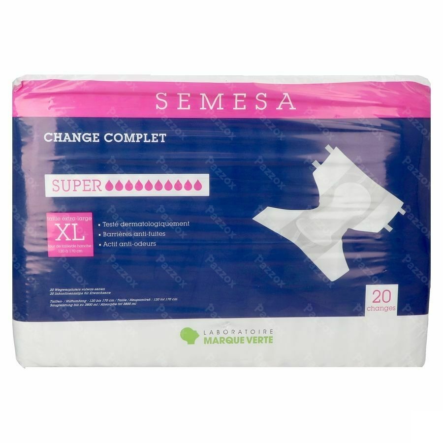 Marque V Semesa Luier Super Xl 20