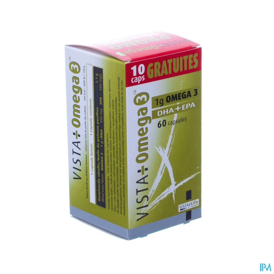 Vista Omega 3 Caps 60 50+10 Promo