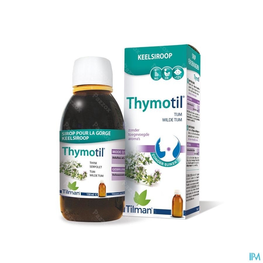 Thymotil Keelsiroop Zonder Suiker 150ml