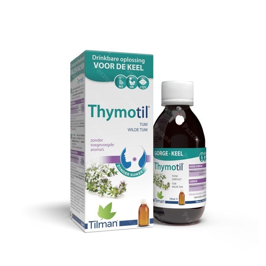 Thymotil Keelsiroop Zonder Suiker 150ml