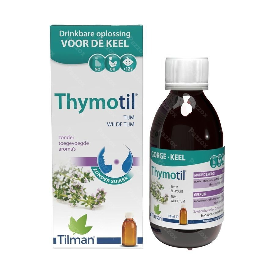 Thymotil Keelsiroop Zonder Suiker 150ml