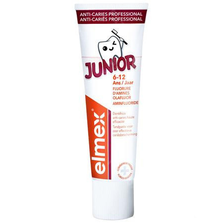 Elmex Anti-cari&euml;s Professional Junior 6-12 Tandpasta Tube 75ml