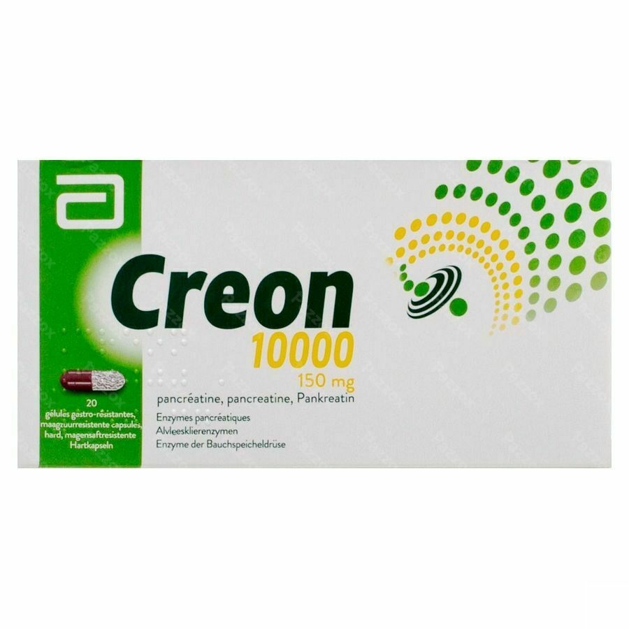 Creon 10000 Caps Maagsapresist Hard 20 X 150mg