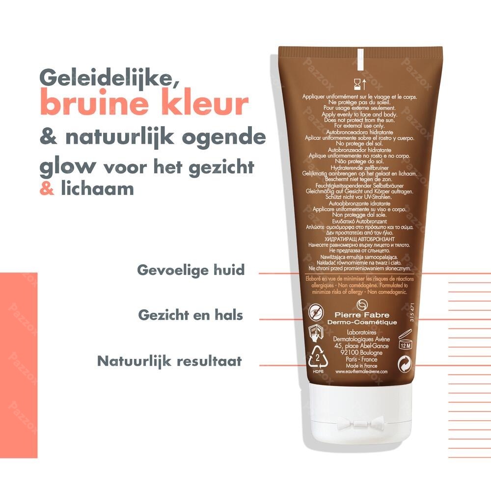 Avène Zelfbruiner Hydraterende Melk 100ml