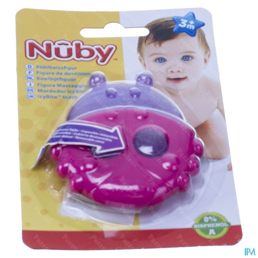 Nûby Koelbijtfiguur Diertjes Met Beschermhoes 3mnd 1 stuk 