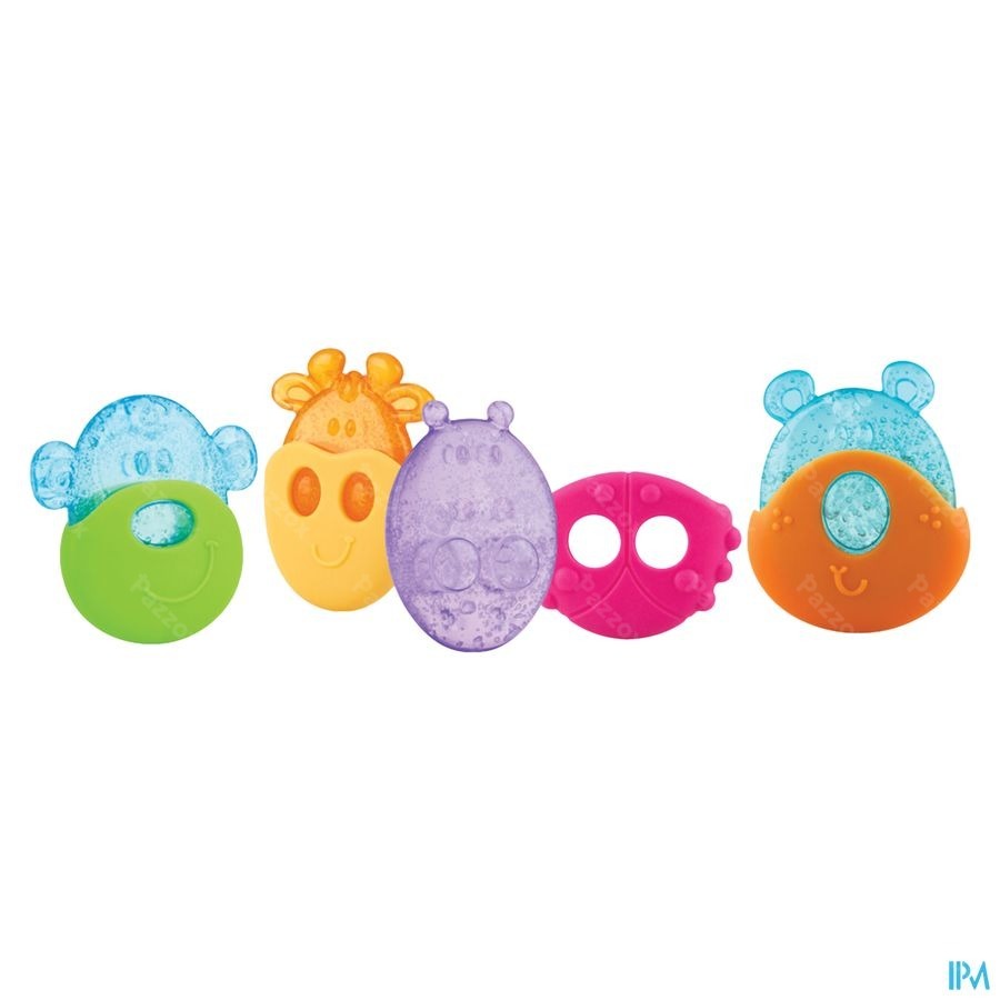Nûby Koelbijtfiguur Diertjes Met Beschermhoes 3mnd 1 stuk 