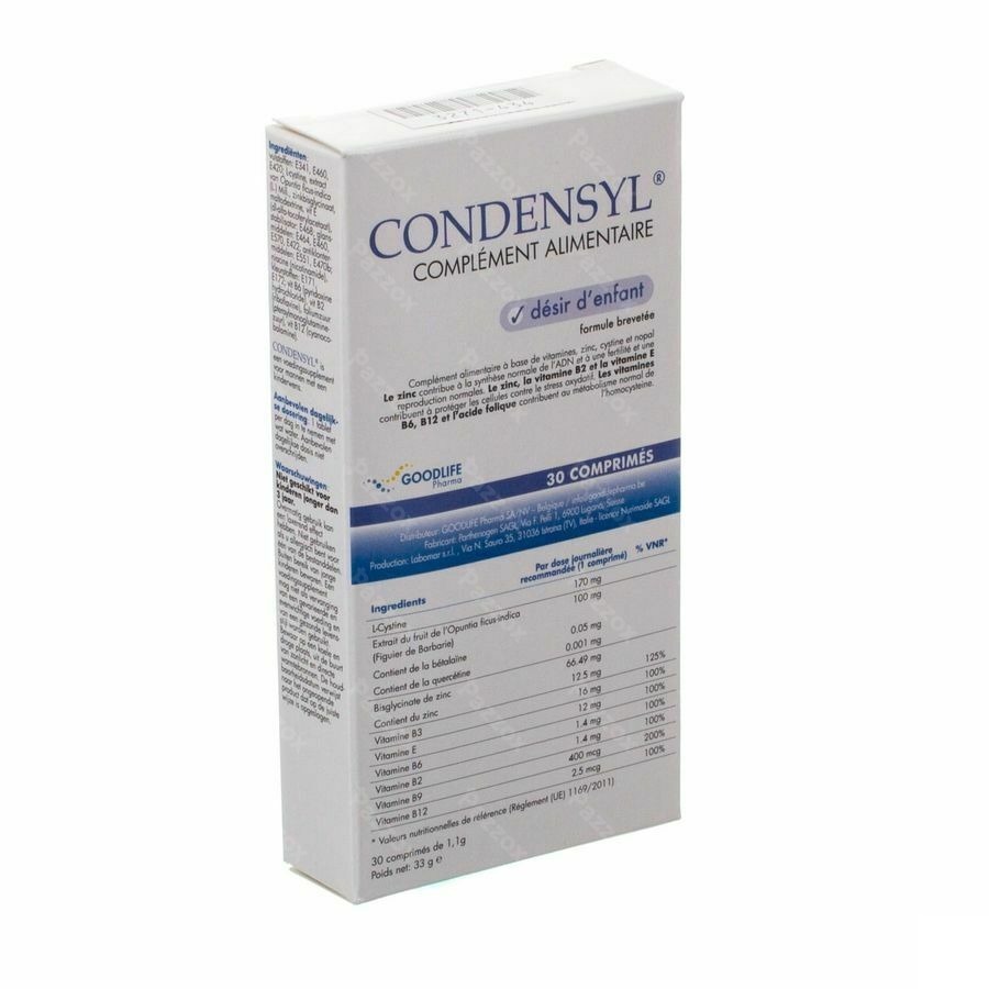 Condensyl Voedingssupplement Vruchtbaarheid Man 30 Capsules