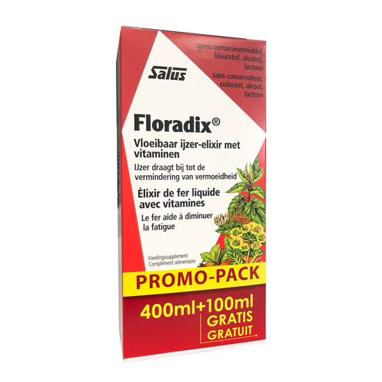 Salus Floradix Elixir 400ml+100ml Gratis