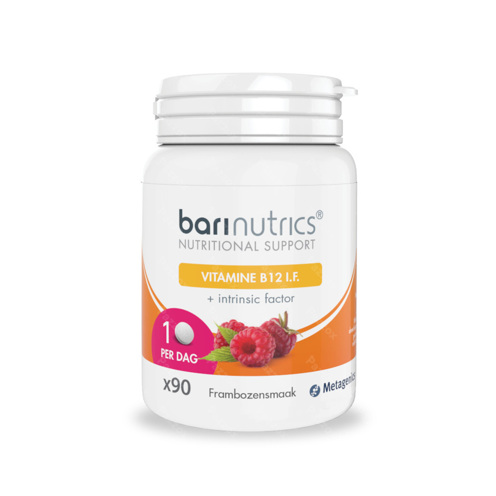BariNutrics Vitamine B12 Framboossmaak 90 Kauwtabletten