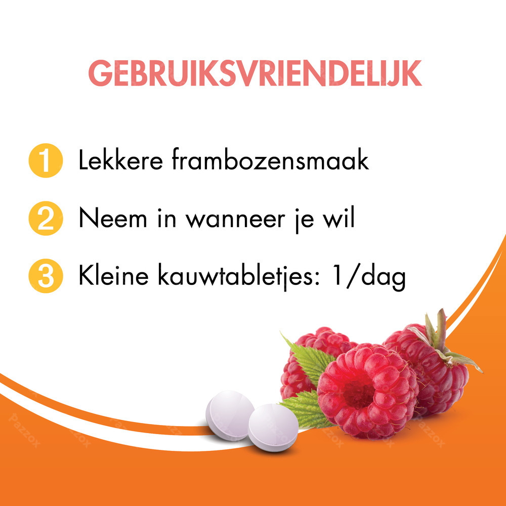 BariNutrics Vitamine B12 Framboossmaak 90 Kauwtabletten