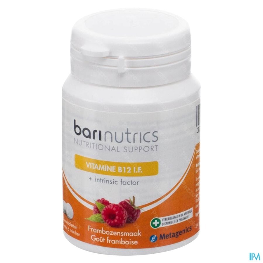 BariNutrics Vitamine B12 Framboossmaak 90 Kauwtabletten