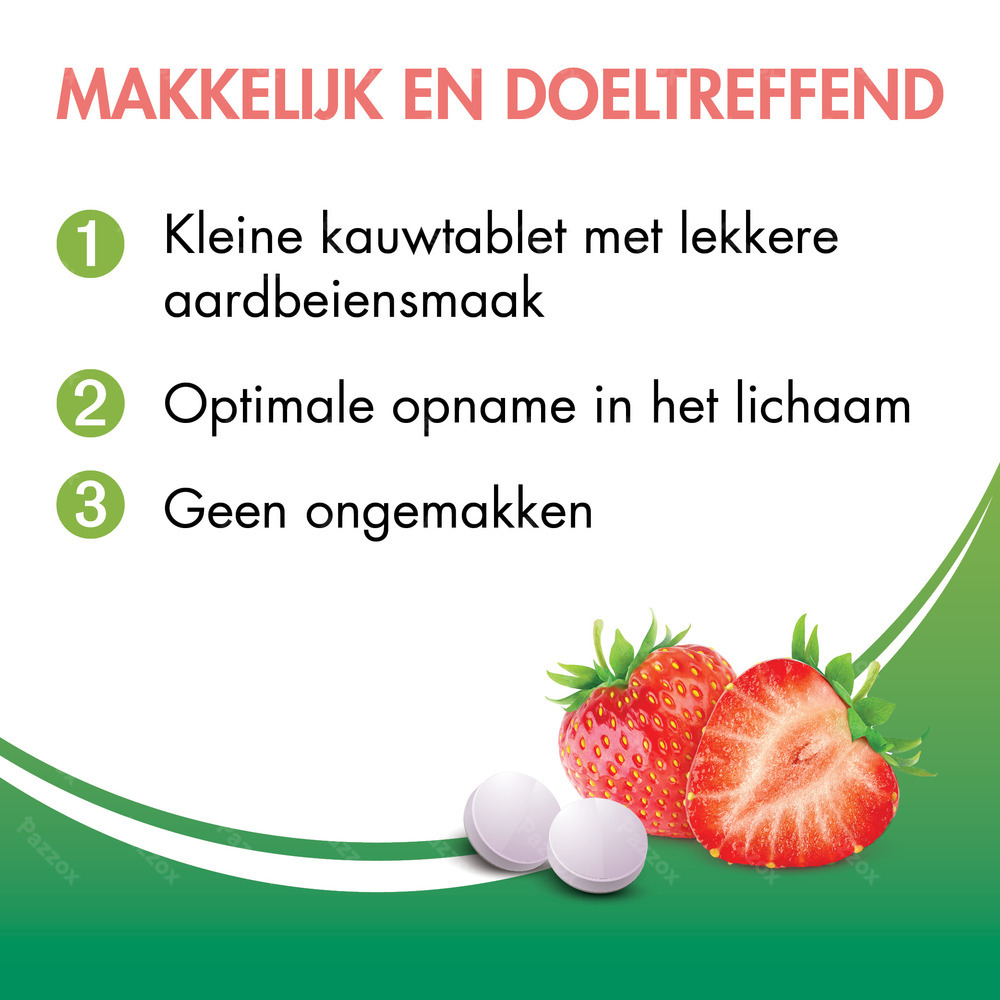 BariNutrics Ijzer Aarbeismaak 90 Kauwtabletten