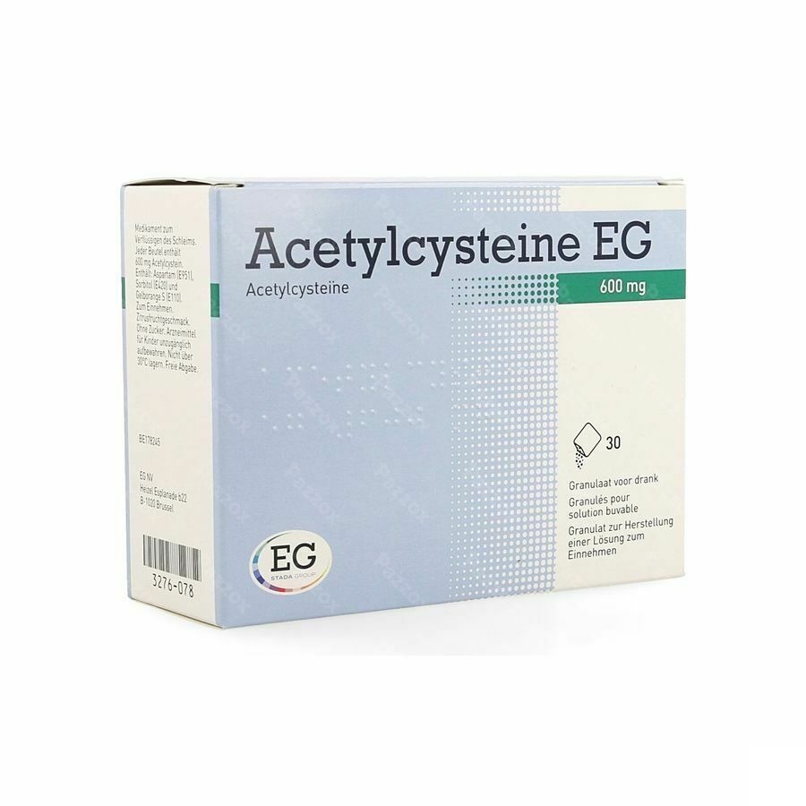 Acetylcysteine EG 600Mg Gran. Vr Drank Zakje  30