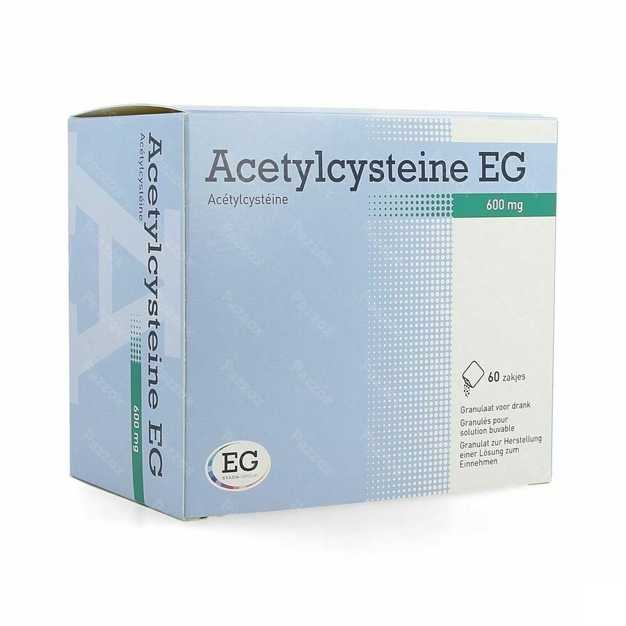 Acetylcysteine EG 600mg 60 Zakjes