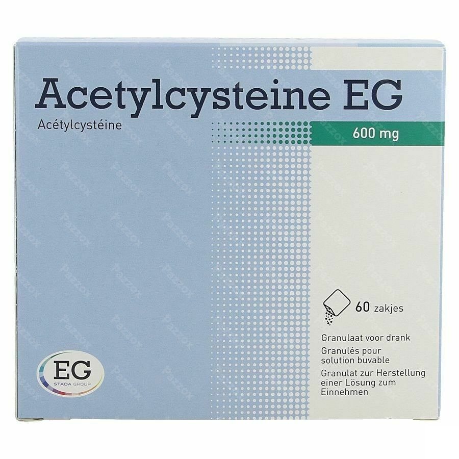 Acetylcysteine EG 600mg 60 Zakjes