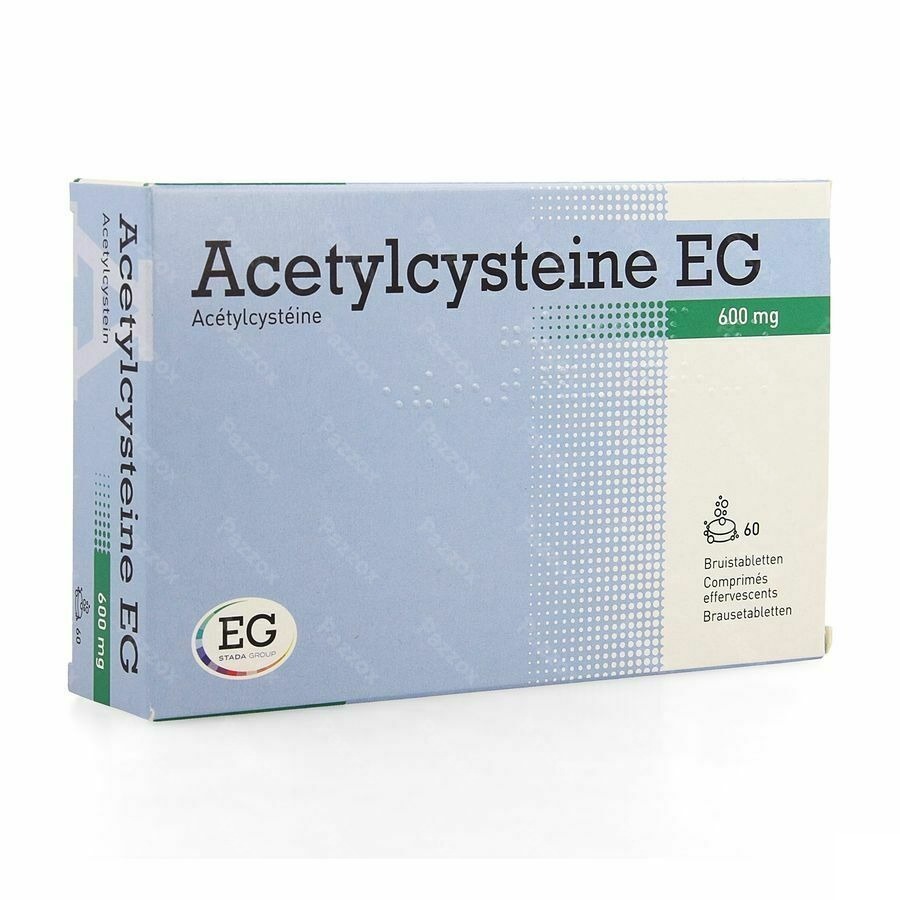 Acetylcysteine Eg 600mg 60 Bruistabletten