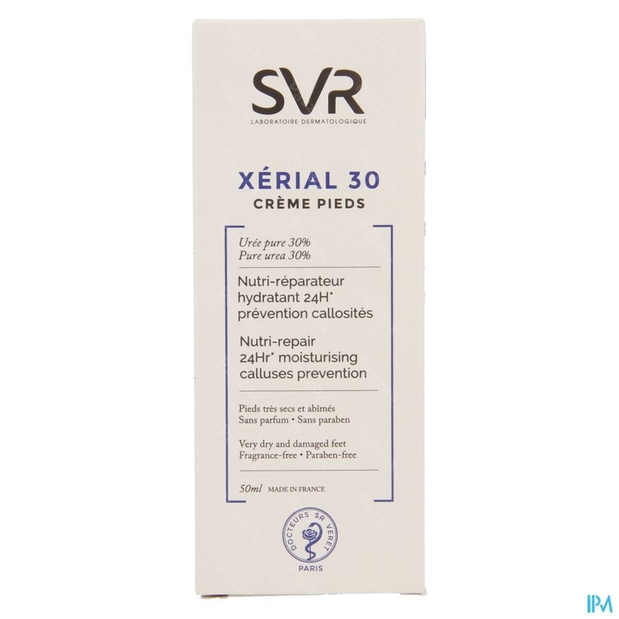 SVR Xérial 30 Voetcrème 50ml