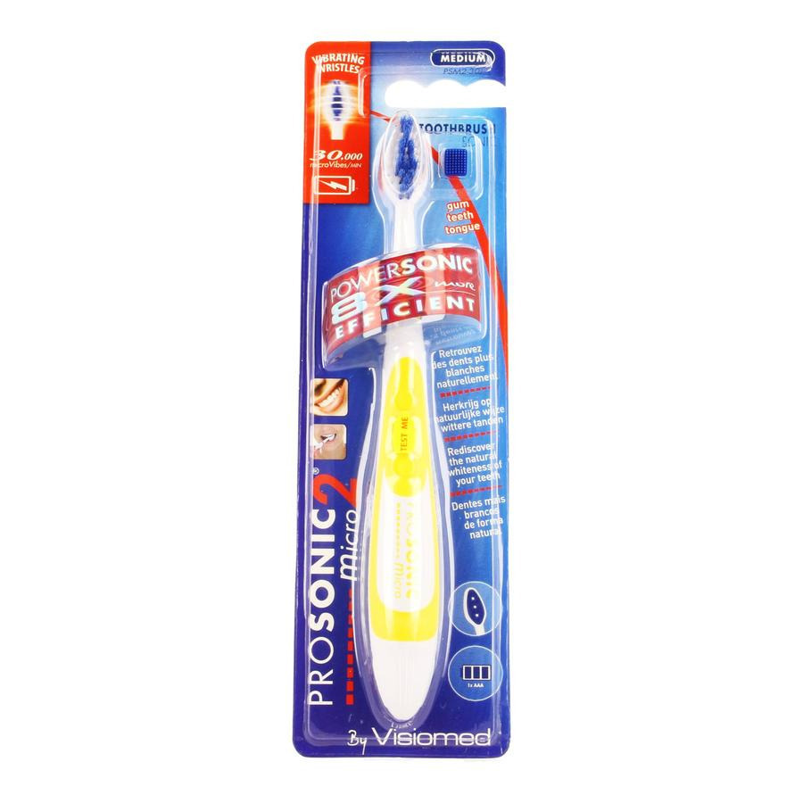 Visiomed Elektrische tandenborstel Prosonic micro2 sonic Geel
