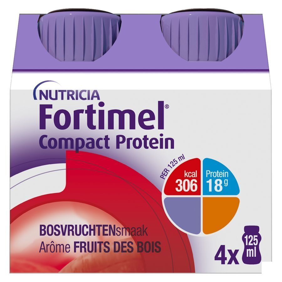 Fortimel Compact Protein Bosvruchten Flesjes 4x125ml